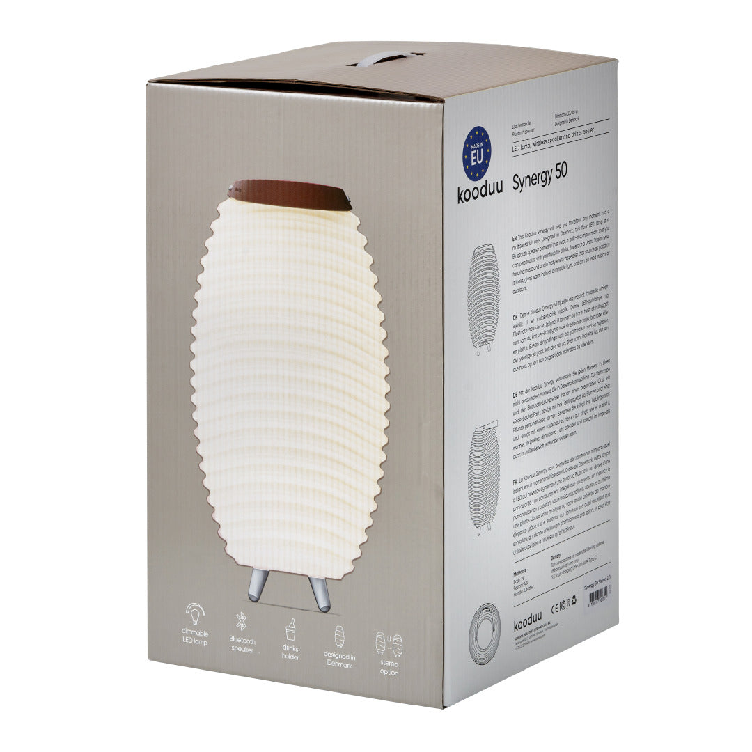 Kooduu Synergy 50 Lamp 1-Light Cordless Rechargeable Dimmable Indoor Outdoor Speaker Lamp