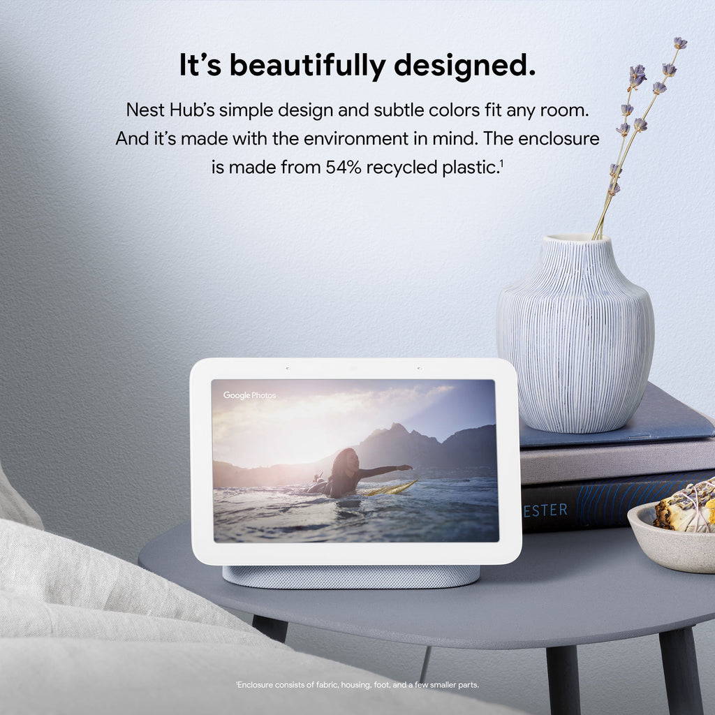 Google Nest Hub 2nd Gen - Smart Home Display with Google Assistant - Sand