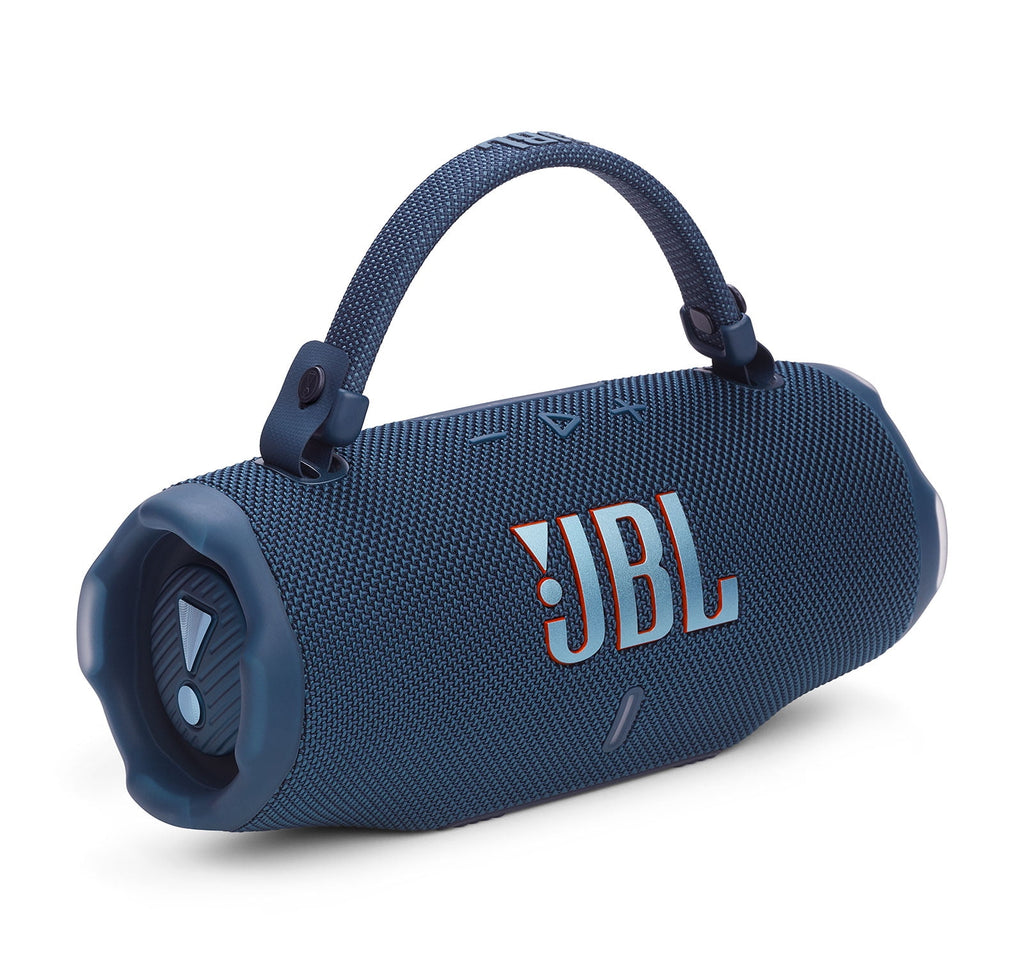 JBL CHARGE 6 Bluetooth Speaker & divvi! Premium Hard Case Bundle - Blue
