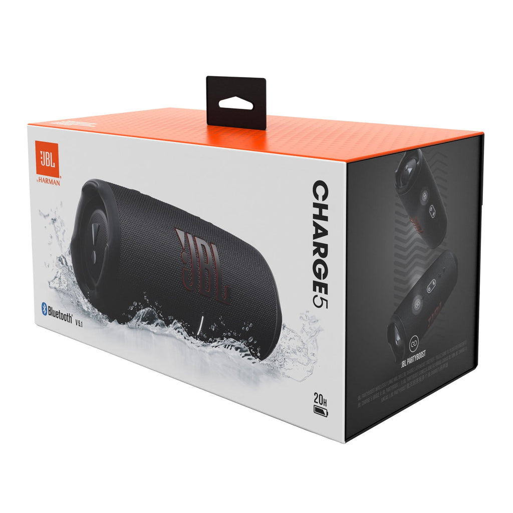 JBL Charge 5 - Portable Waterproof Speaker with Powerbank - Black