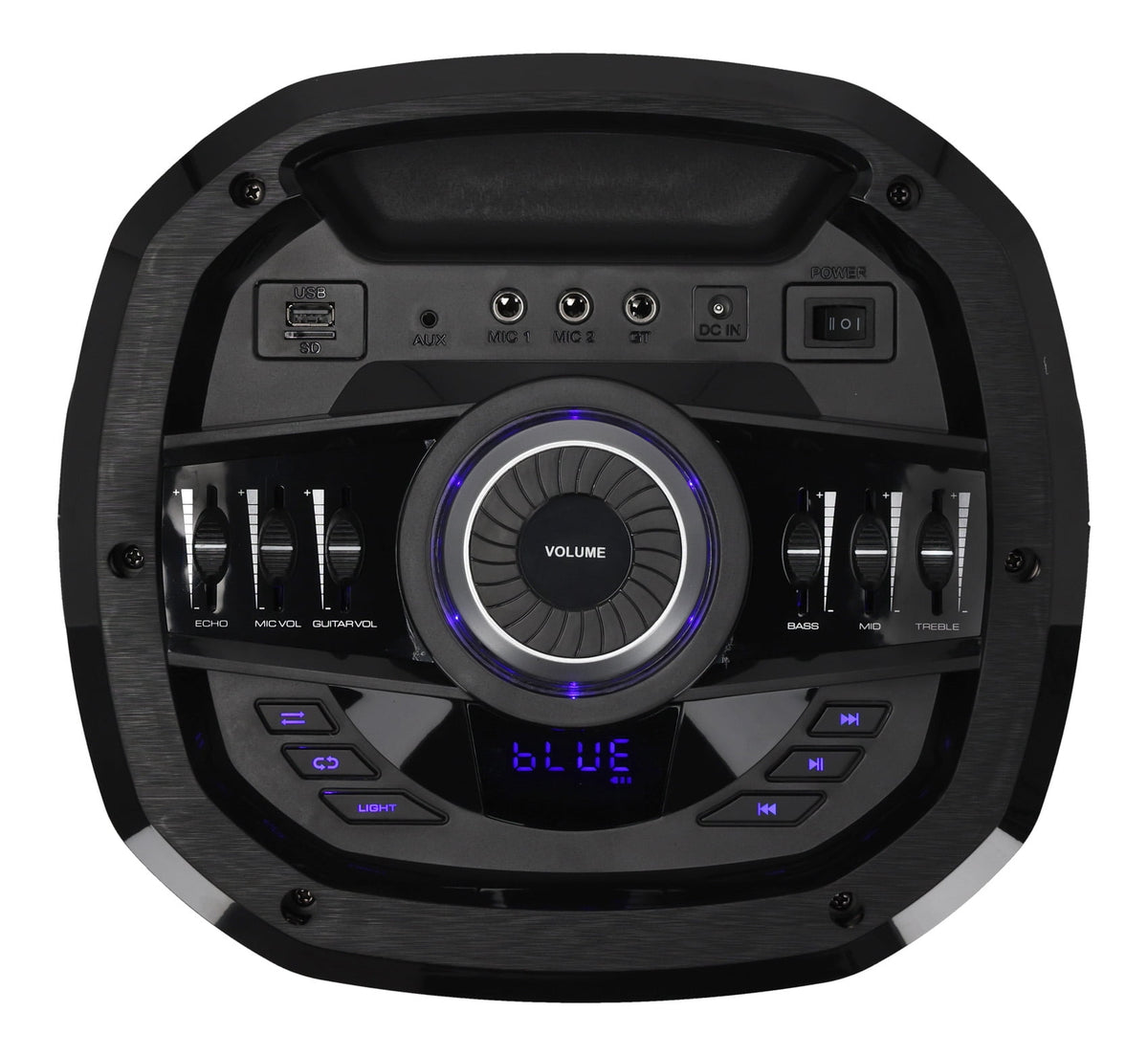Rockville Go Party X10 Dual 10" Battery Powered Bluetooth Speaker+UHF Microphone