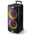 Restored Philips X5206 Portable Bluetooth Speaker with LED Lightning, Large Size, Black, TAX5206