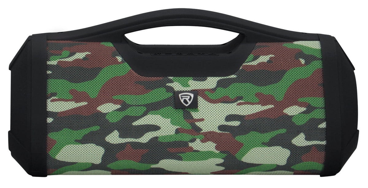 (2) Rockville RPB-XL Portable Bluetooth Wireless Linking Camo Speakers+Powerbank