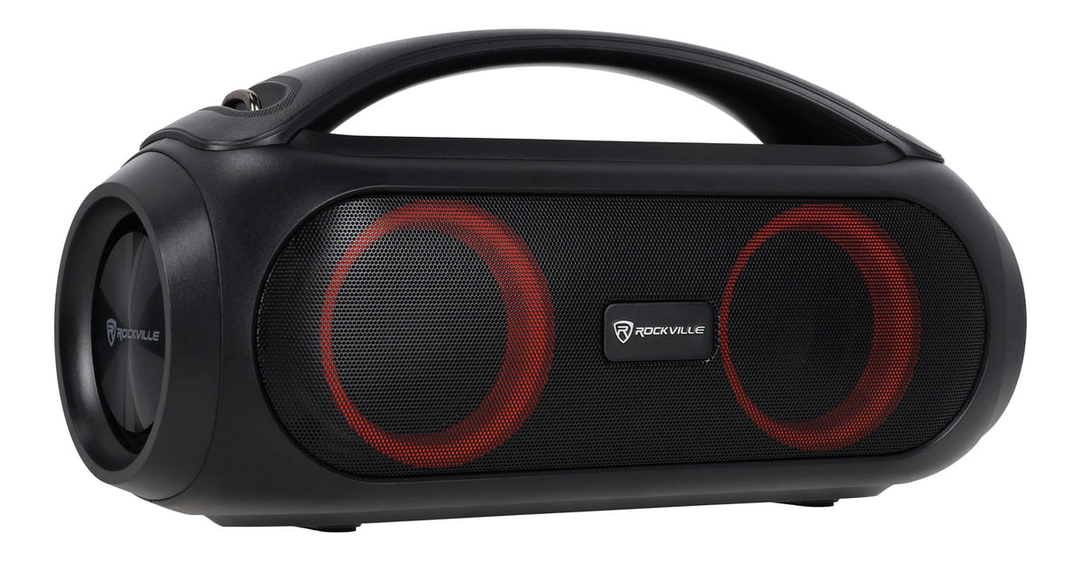 Rockville GO PARTY MAX BASS Large Portable LED Bluetooth Speaker w/Wireless Link