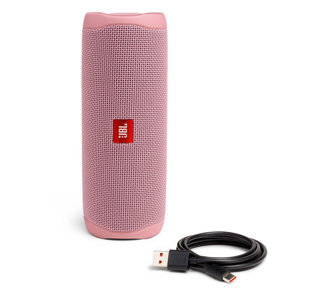 JBL Flip 5 Waterproof Wireless Bluetooth Portable Speaker, USB Cable, Pink, JBLFLIP5PINKAM-PR, 2 Count