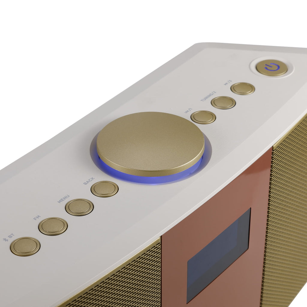 Aiwa Exos-5 Wireless Bluetooth Hi-Fi Home Speaker with FM Radio, Alarm Clock and Remote Control for Home Audio