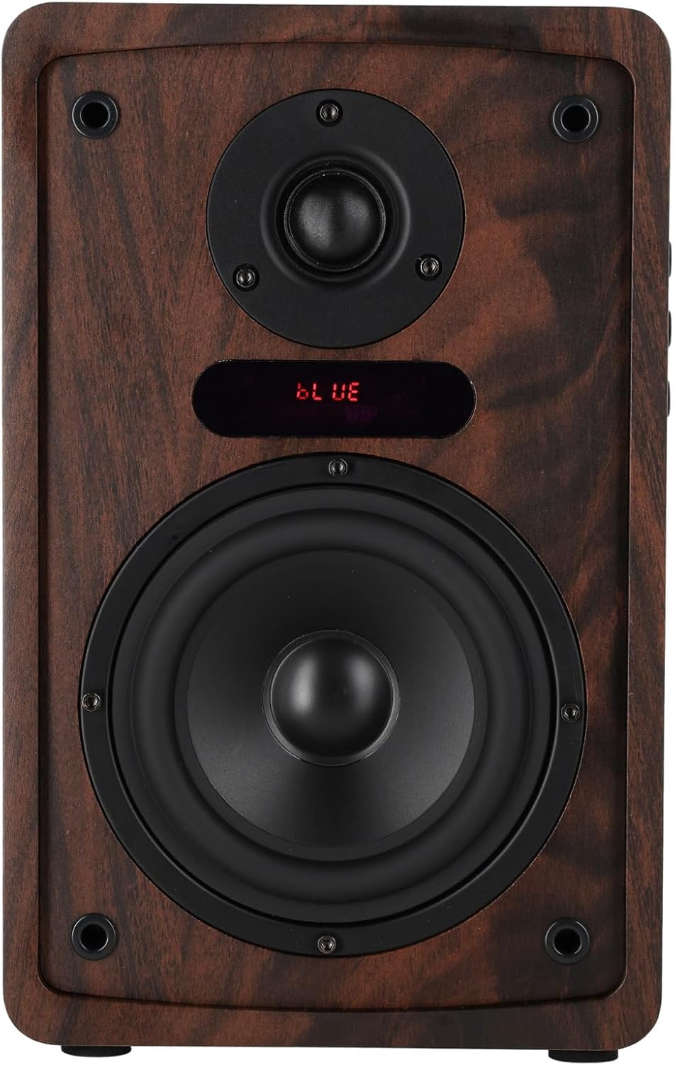 Rockville ELITE-5D 5.25" Powered Bookshelf Speakers with Bluetooth 800 Watts Peak Power Dark Wood