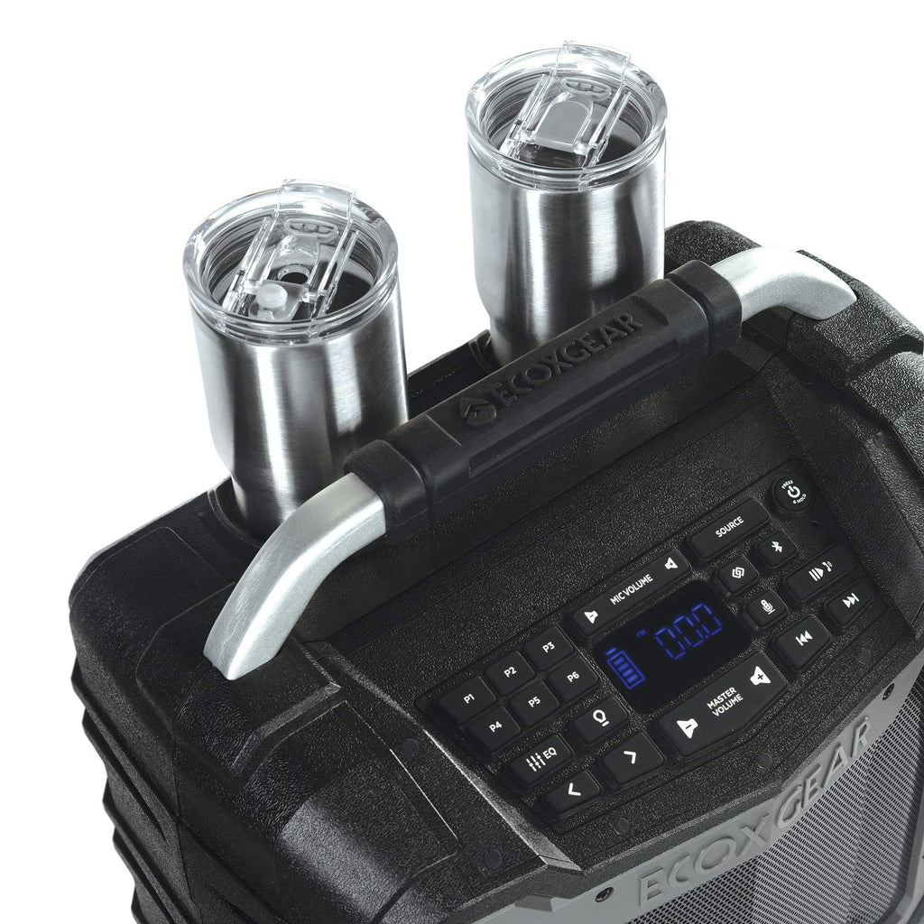 EcoXGear EcoTrek 15.4" x 10.2" x 16.7" Waterproof, Shockproof, Fully Submersible, 100 W Bluetooth EcoTrek Speaker
