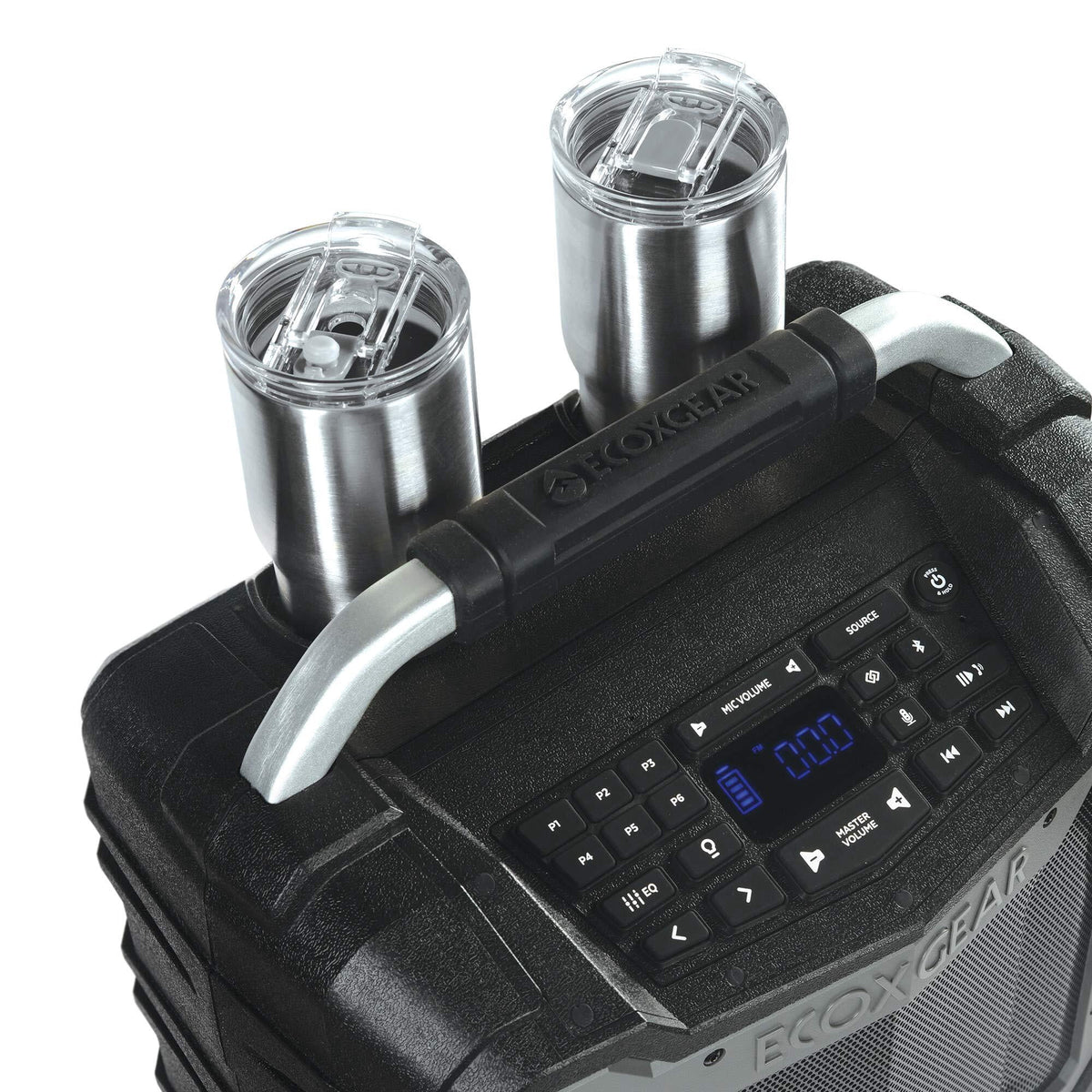 EcoXGear EcoTrek 15.4" x 10.2" x 16.7" Waterproof, Shockproof, Fully Submersible, 100 W Bluetooth EcoTrek Speaker