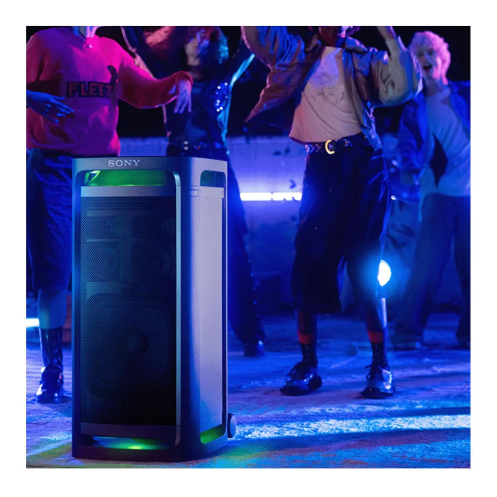 Sony ULT TOWER 9 Wireless Party Speaker with 360-Degree Sound/Lights, Guitar/Karaoke Input and 25-Hour Battery Life (Black)
