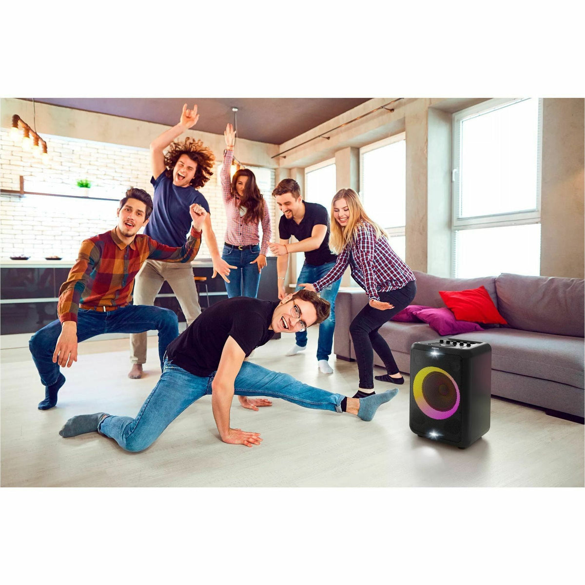 PHILIPS X3206 Portable Party Speaker with Extra Bass, Black