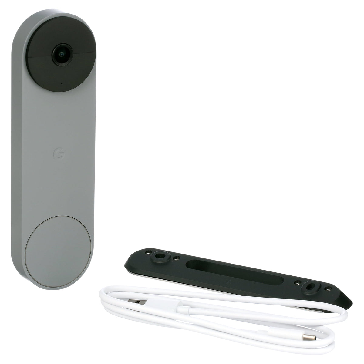 Google Nest Doorbell (Battery) - Video Doorbell Camera - Wireless Doorbell Security Camera - Snow