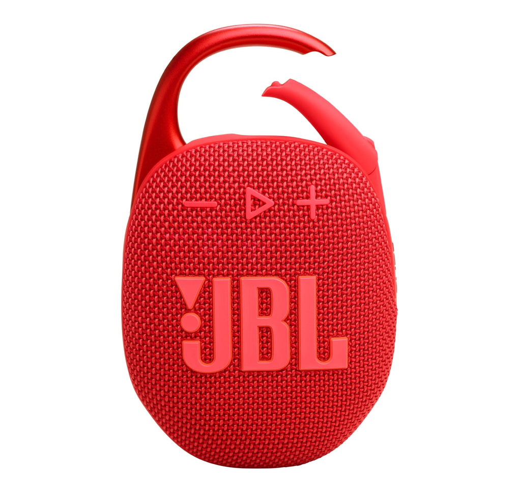 JBL Clip 5 Bluetooth Speaker and divvi! Protective Case Bundle - Red