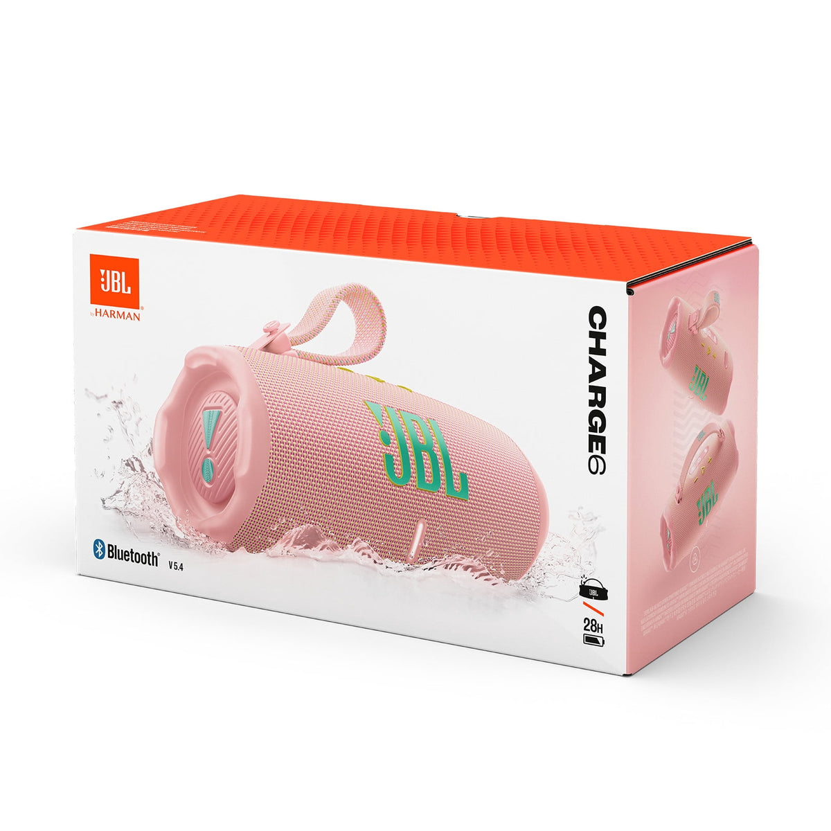 JBL Charge 6 - Portable Waterproof and Drop-Proof Bluetooth Speaker - Black