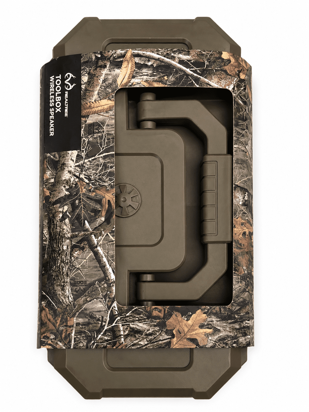 Realtree Toolbox Wireless Bluetooth Portable Speaker, Olive Brown