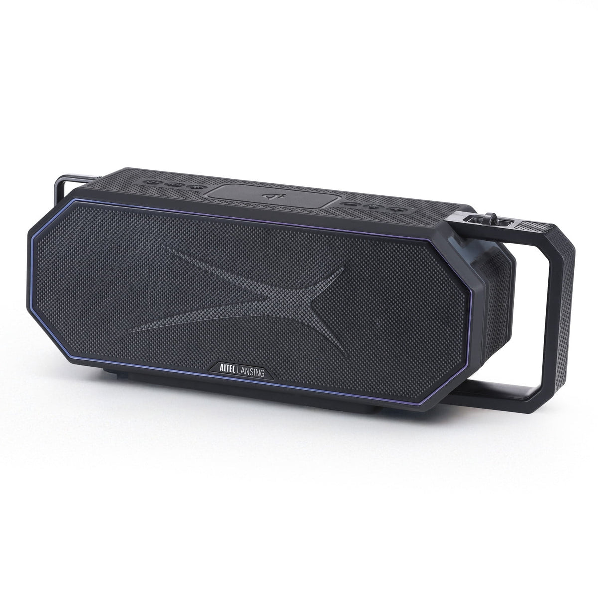 Altec Lansing HydraShock 2.0 EverythingProof™ Bluetooth Speaker, 20H Playtime, HyperEdge LED, Qi Wireless Charging, IP67 Waterproof, Party Sync, USB-C Fast Charge