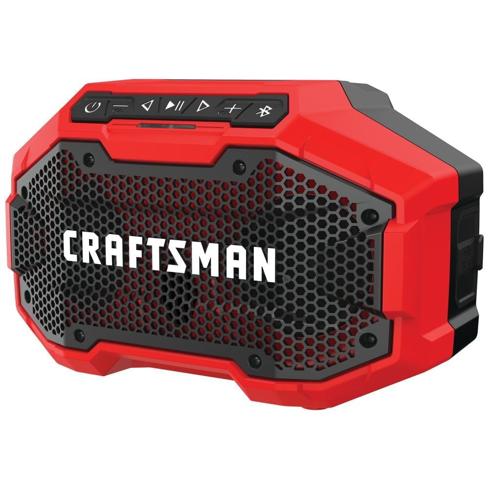CRAFTSMAN CMCR001BR V20 Lithium-Ion Cordless Bluetooth Speaker, 2 3'', Smartphone Compatible