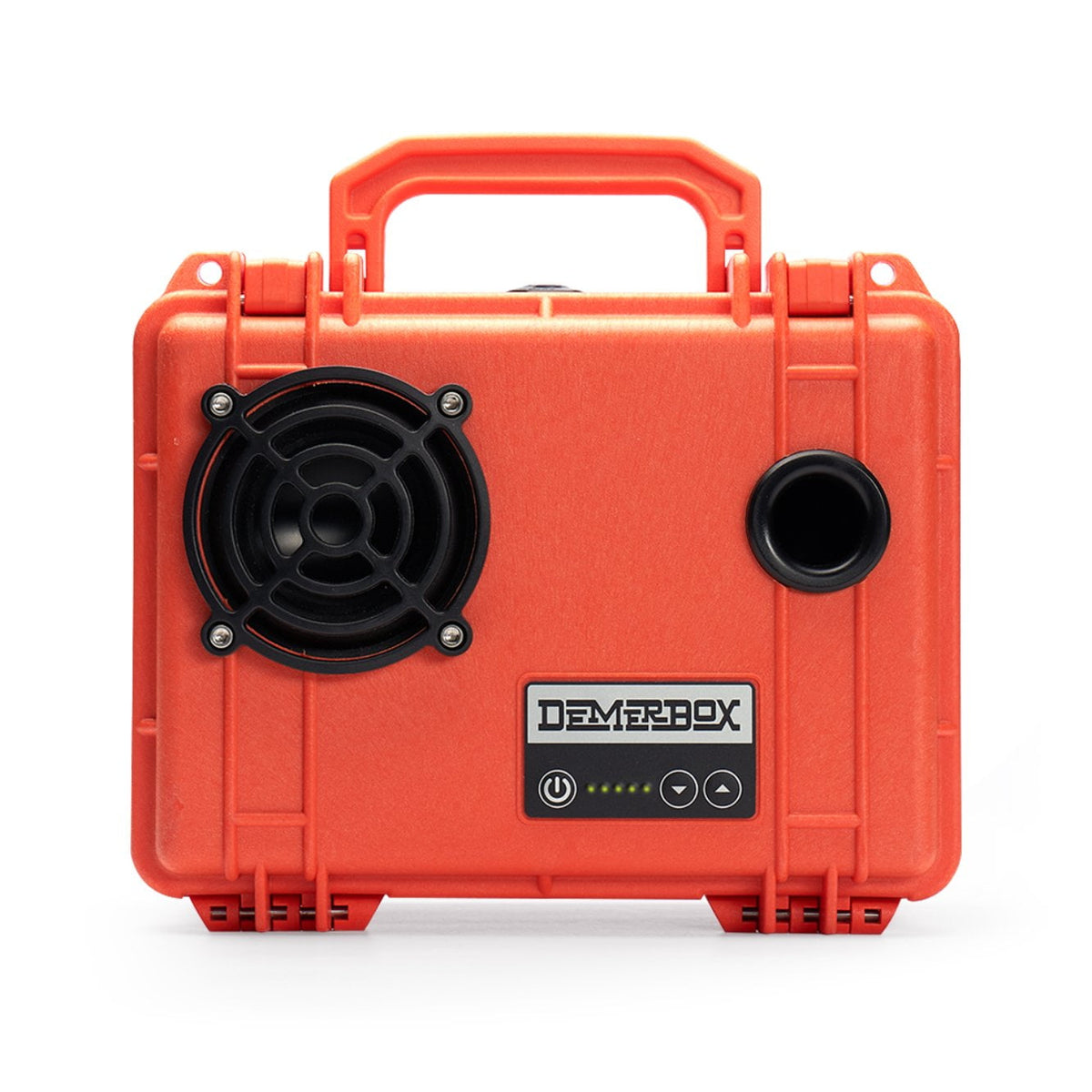 DemerBox Waterproof, Portable, and Rugged Outdoor Speakers. Loud Sound, 40+ hr Battery Life, Dry Box + USB Charging, Pairing Party Mode. Built to Last + Fully Serviceable, Green