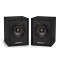 Electrohome Huntley Powered Bookshelf Speakers with Built-in Amplifier and 3" Drivers for Turntable, TV, PC and Wireless Music Streaming featuring Bluetooth 5, RCA and Aux (EB10B)
