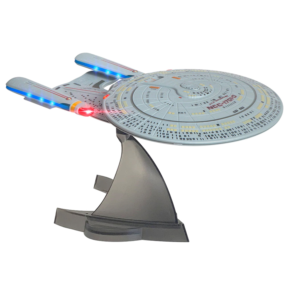 FAMETEK Star Trek U.S.S. Enterprise 1701-D – Enterprise Replica Bluetooth Speaker, Engine Noise Sleep Machine, Night Light with Sound Effects