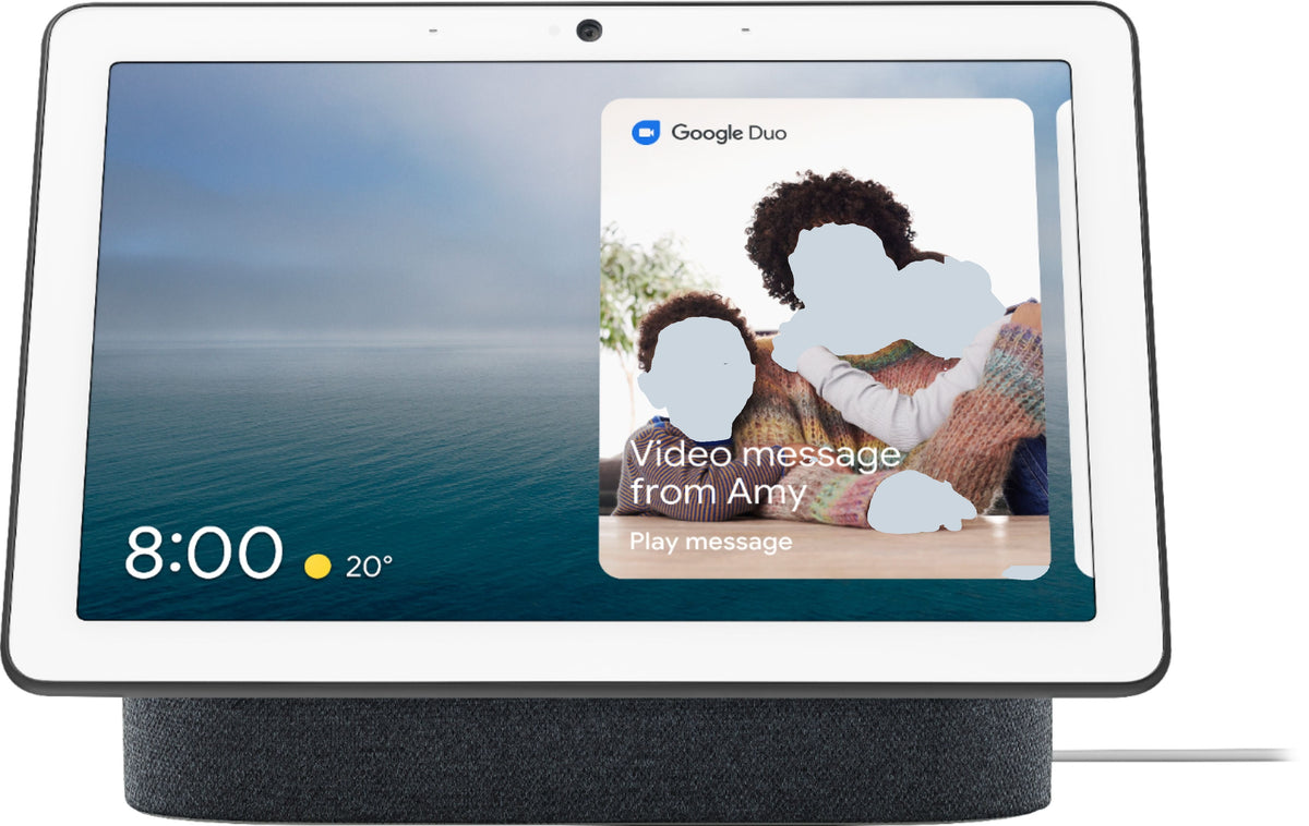 Google Nest Hub Max Smart Display with Google Assistant, Chalk