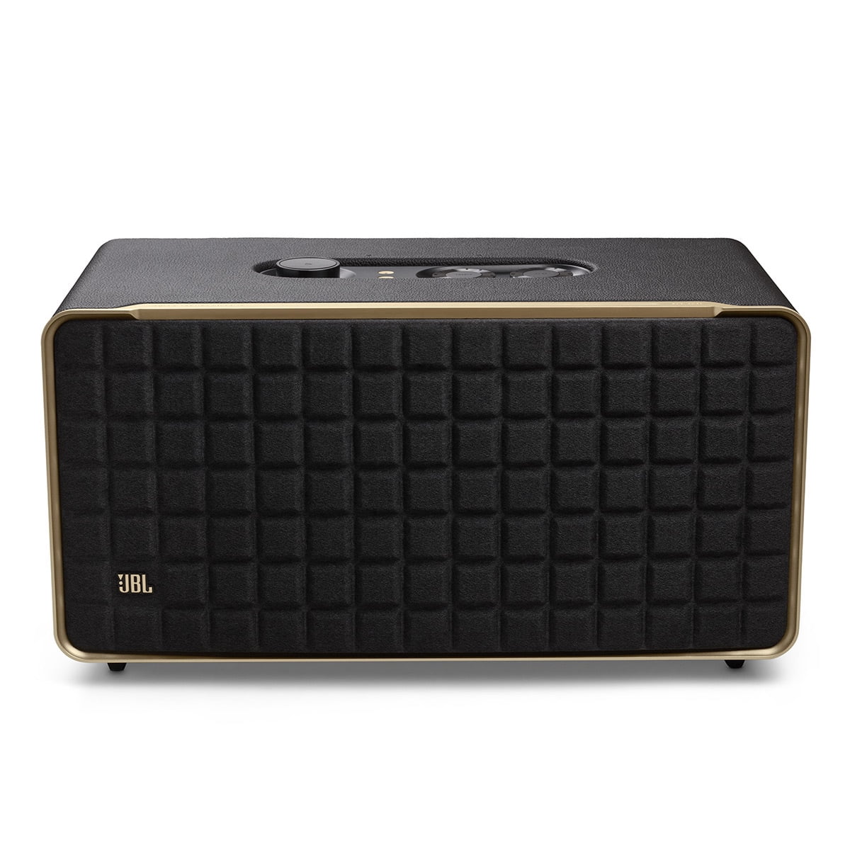 JBL Authentics 300 - Portable smart home speaker with Wi-Fi, Bluetooth and voice assistants with retro design. - Black