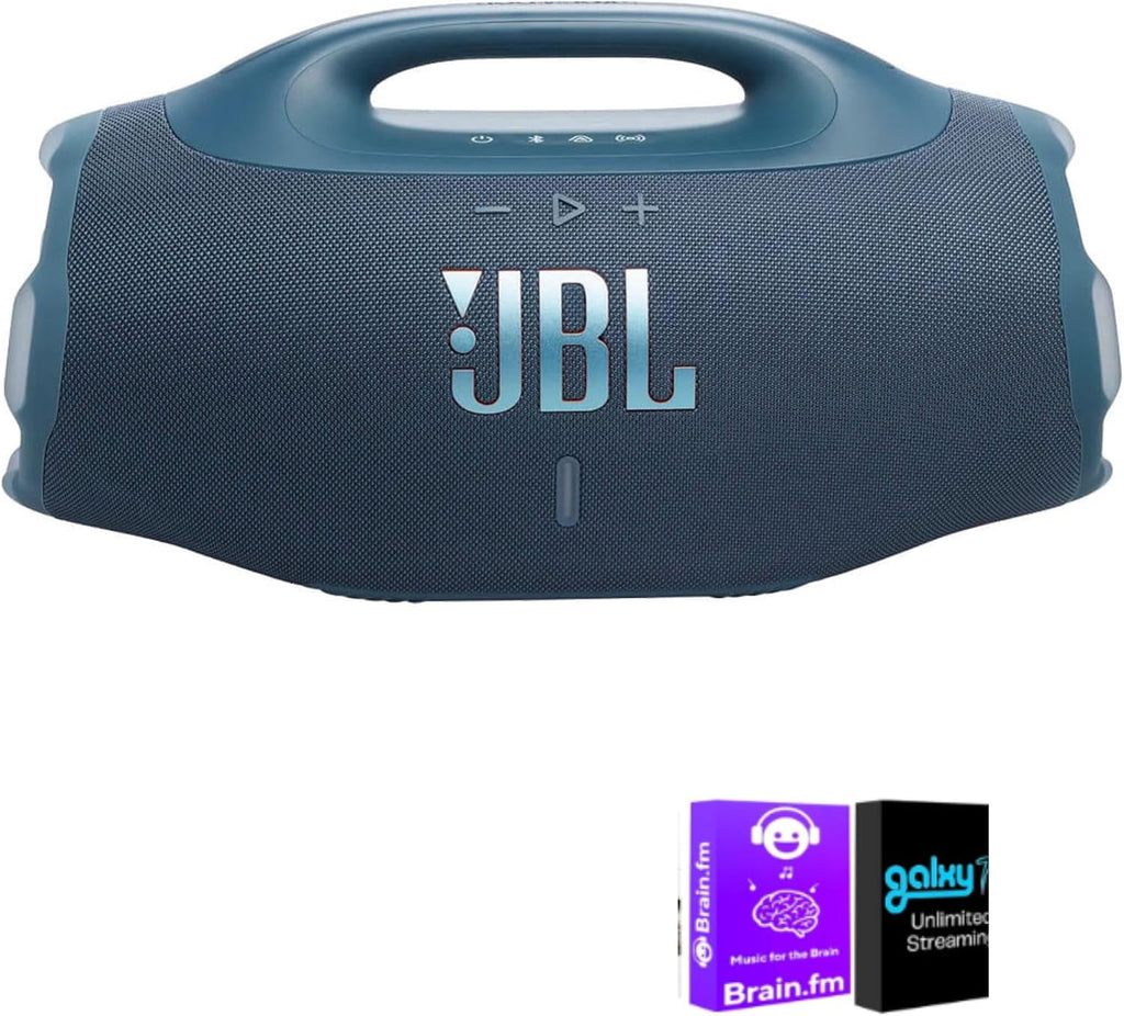 JBL Boombox 4 Portable Waterproof Bluetooth Speaker with Massive JBL Pro Sound, AI Sound Boost, Up to 34 Hours Playtime, Auracast Multi-Speaker Connection, 6 Months Galaxy and Brain.fm