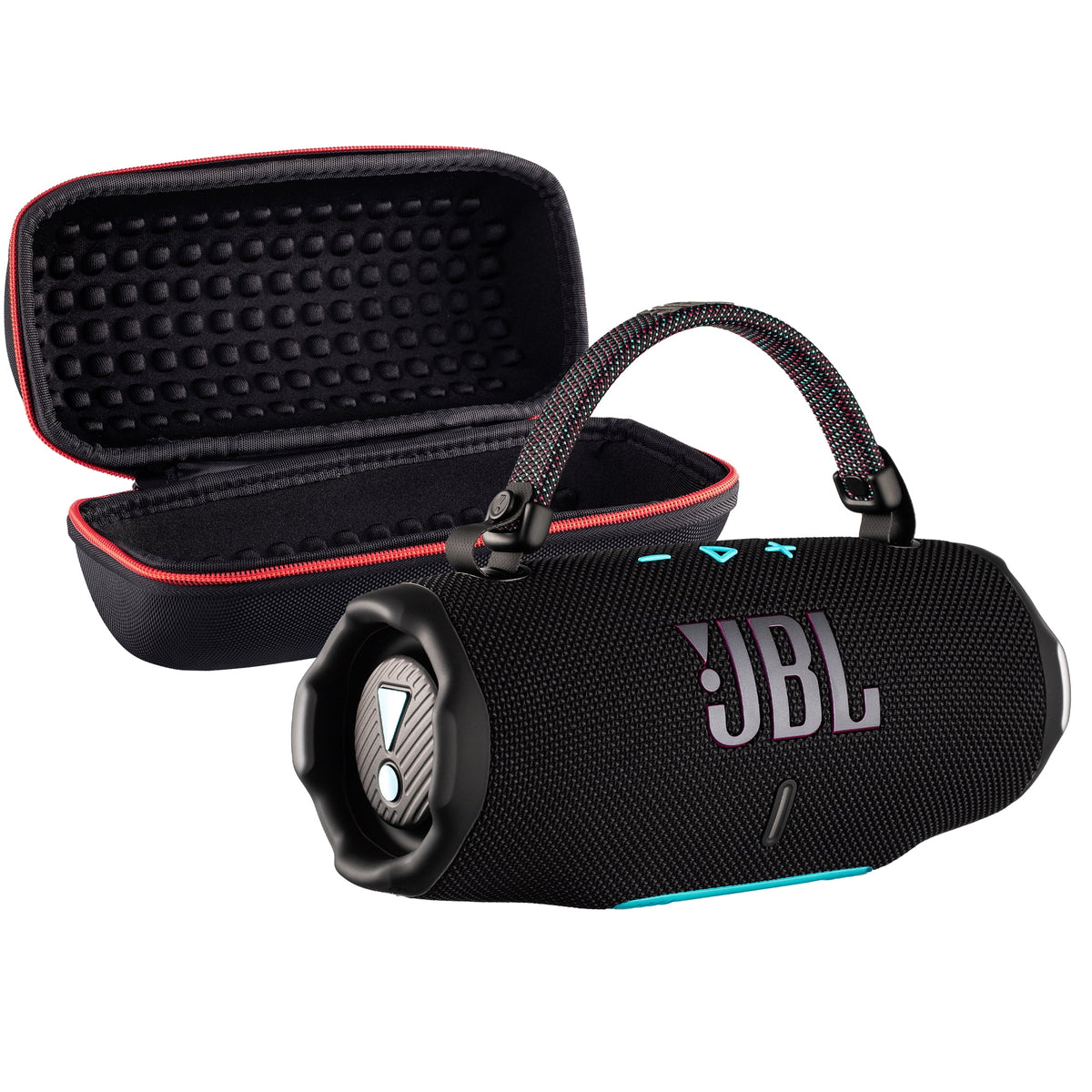 JBL Charge 6 Portable Bluetooth Speaker (Black), IP68 Waterproof/Dustproof, Built-In Power Bank, Long Battery Life Bundle with Travel Case (International Model)