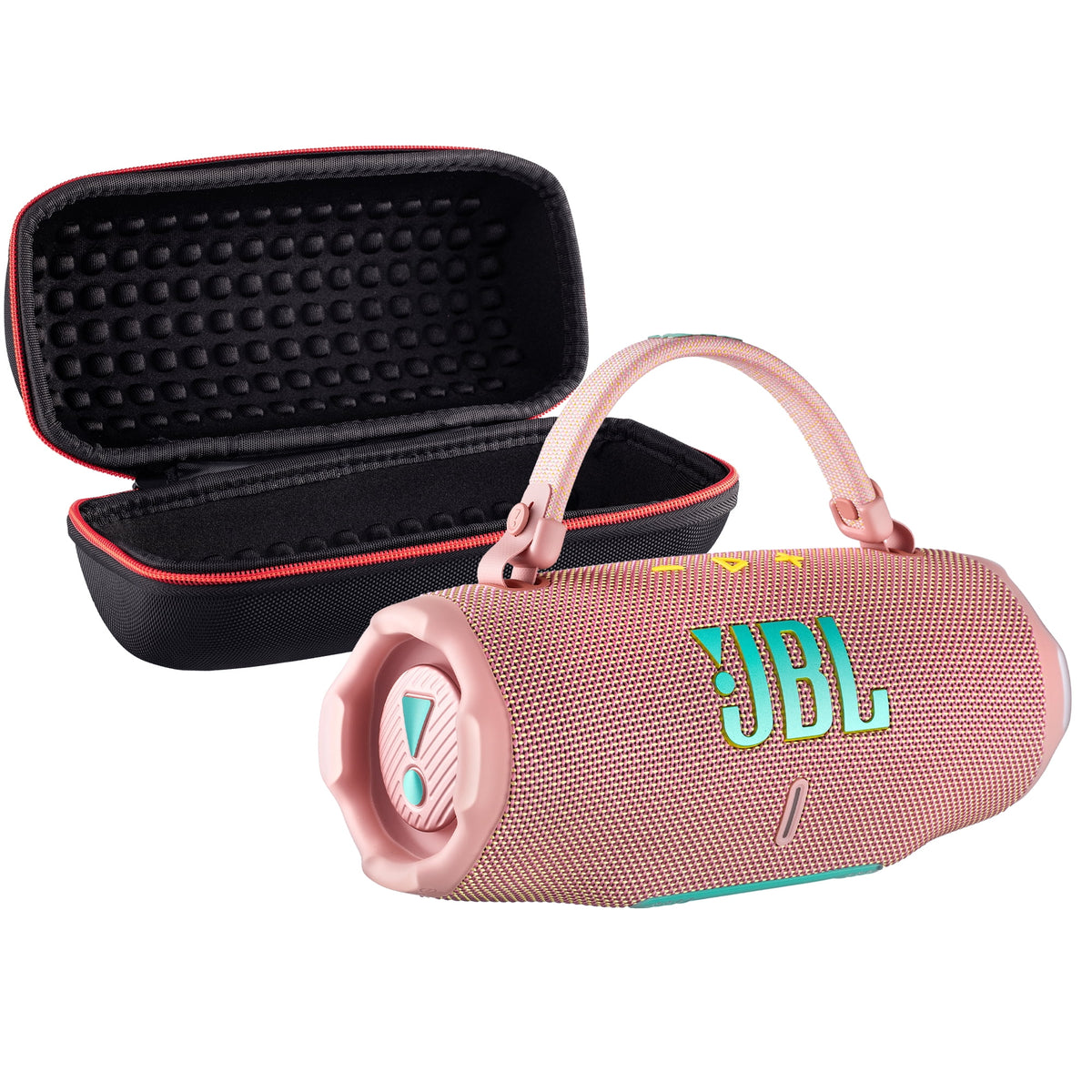 JBL Charge 6 Portable Bluetooth Speaker (Black), IP68 Waterproof/Dustproof, Built-In Power Bank, Long Battery Life Bundle with Travel Case (International Model)