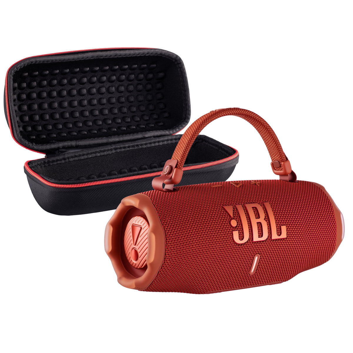 JBL Charge 6 Portable Bluetooth Speaker (Black), IP68 Waterproof/Dustproof, Built-In Power Bank, Long Battery Life Bundle with Travel Case (International Model)