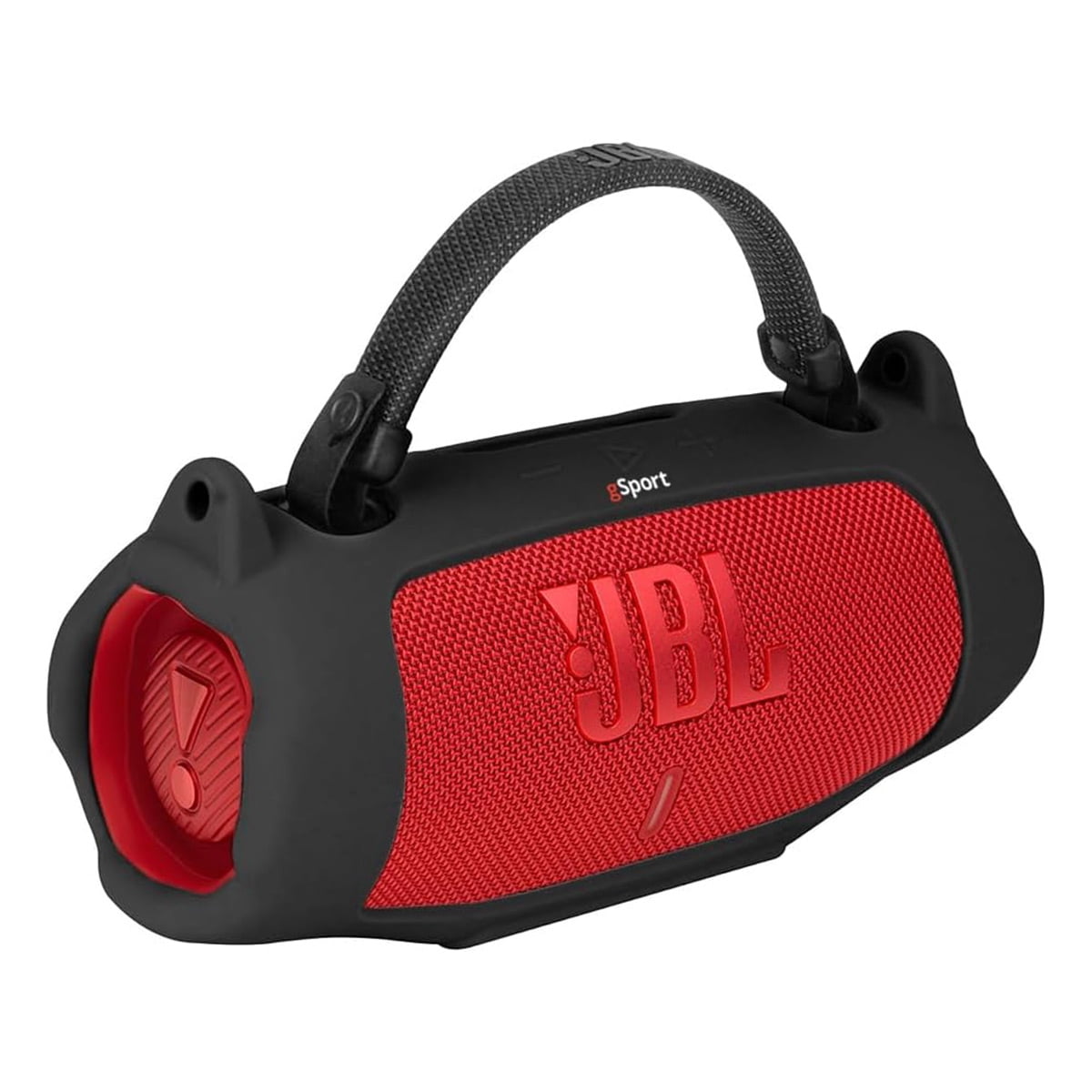JBL Charge 6 Waterproof Portable Speaker Bundle with gSport Silicone Sleeve (Black)