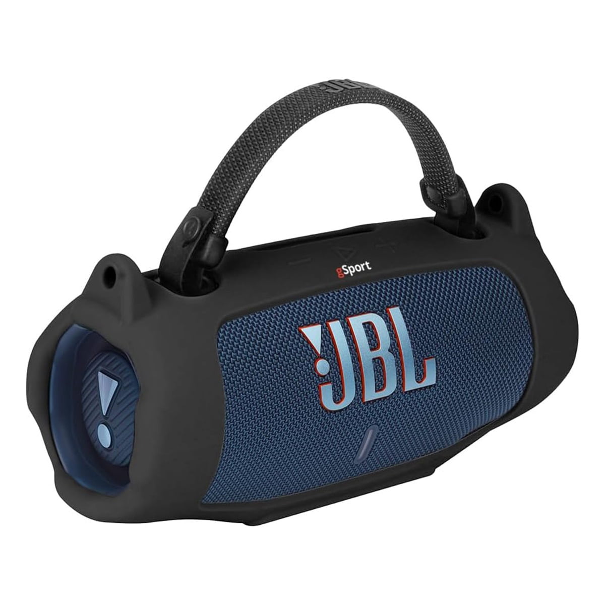 JBL Charge 6 Waterproof Portable Speaker Bundle with gSport Silicone Sleeve (Black)