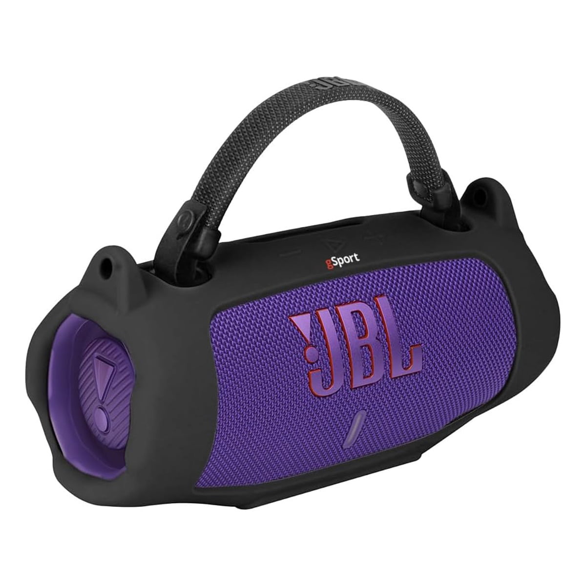 JBL Charge 6 Waterproof Portable Speaker Bundle with gSport Silicone Sleeve (Black)