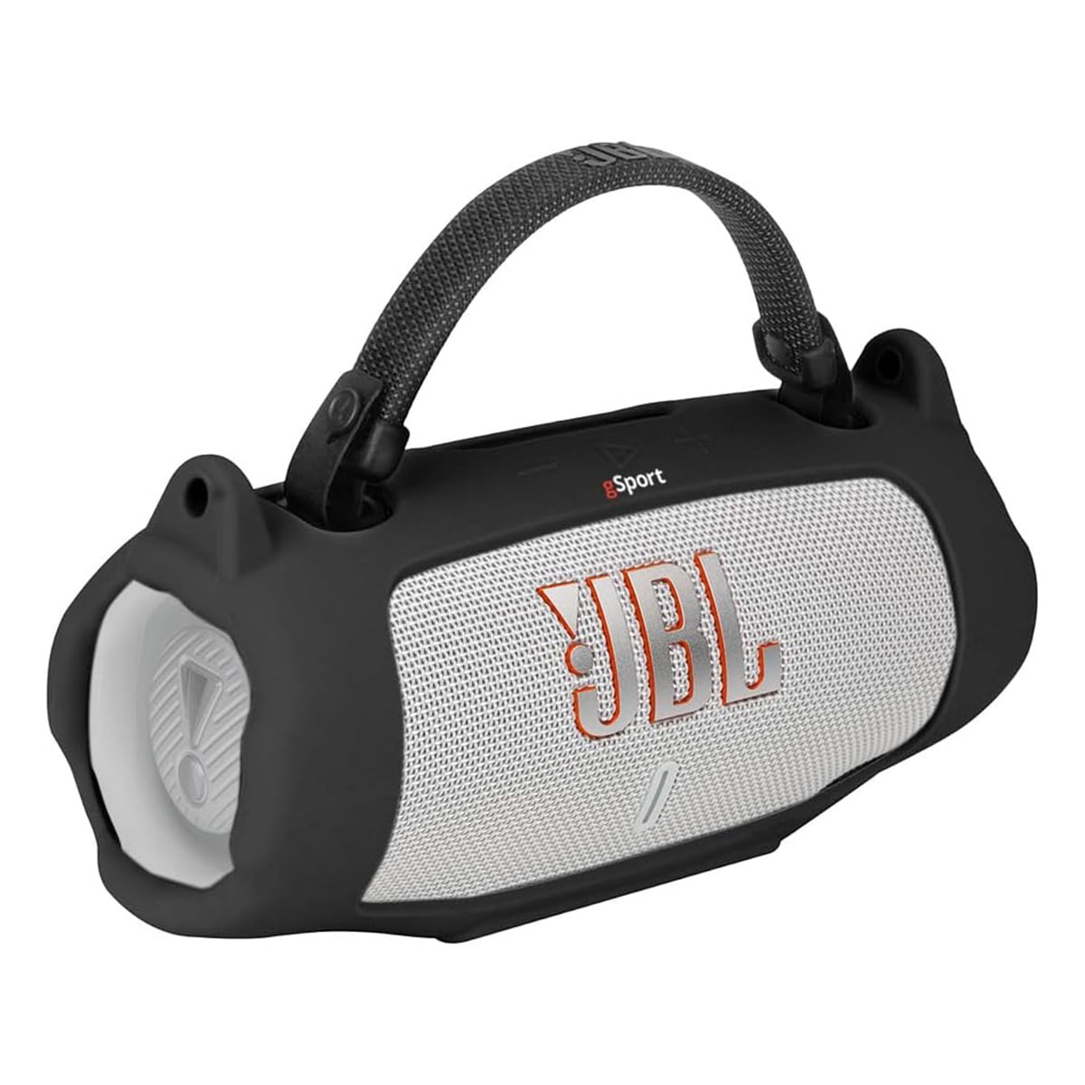 JBL Charge 6 Waterproof Portable Speaker Bundle with gSport Silicone Sleeve (Black)