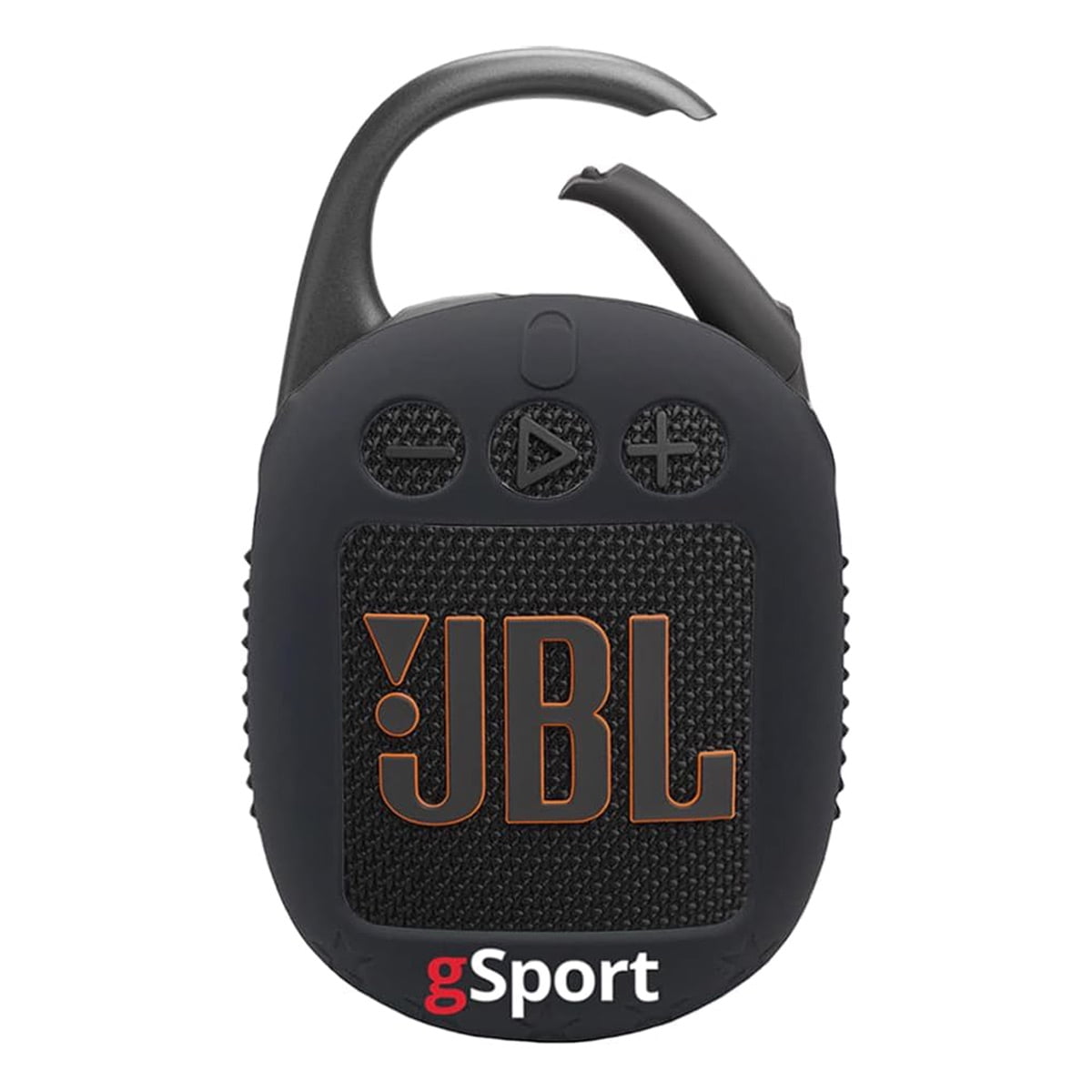 JBL Clip 5 Ultra Portable Bluetooth Speaker with gSport Silicone Sleeve (White)