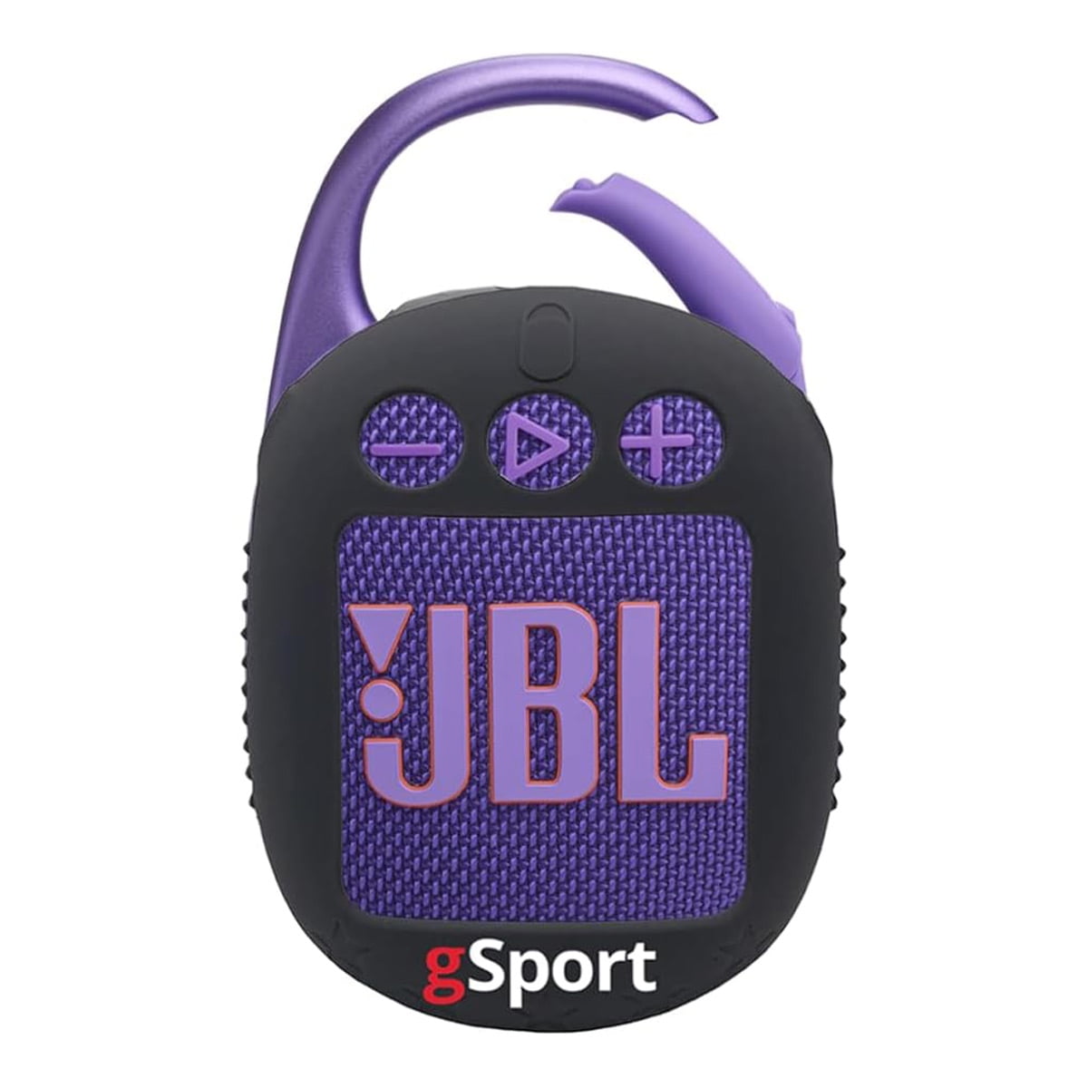 JBL Clip 5 Ultra Portable Bluetooth Speaker with gSport Silicone Sleeve (White)