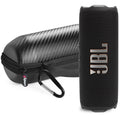 JBL FLIP 7 Waterproof Portable Speaker Bundle with gSport Carbon Fiber Case (Black)