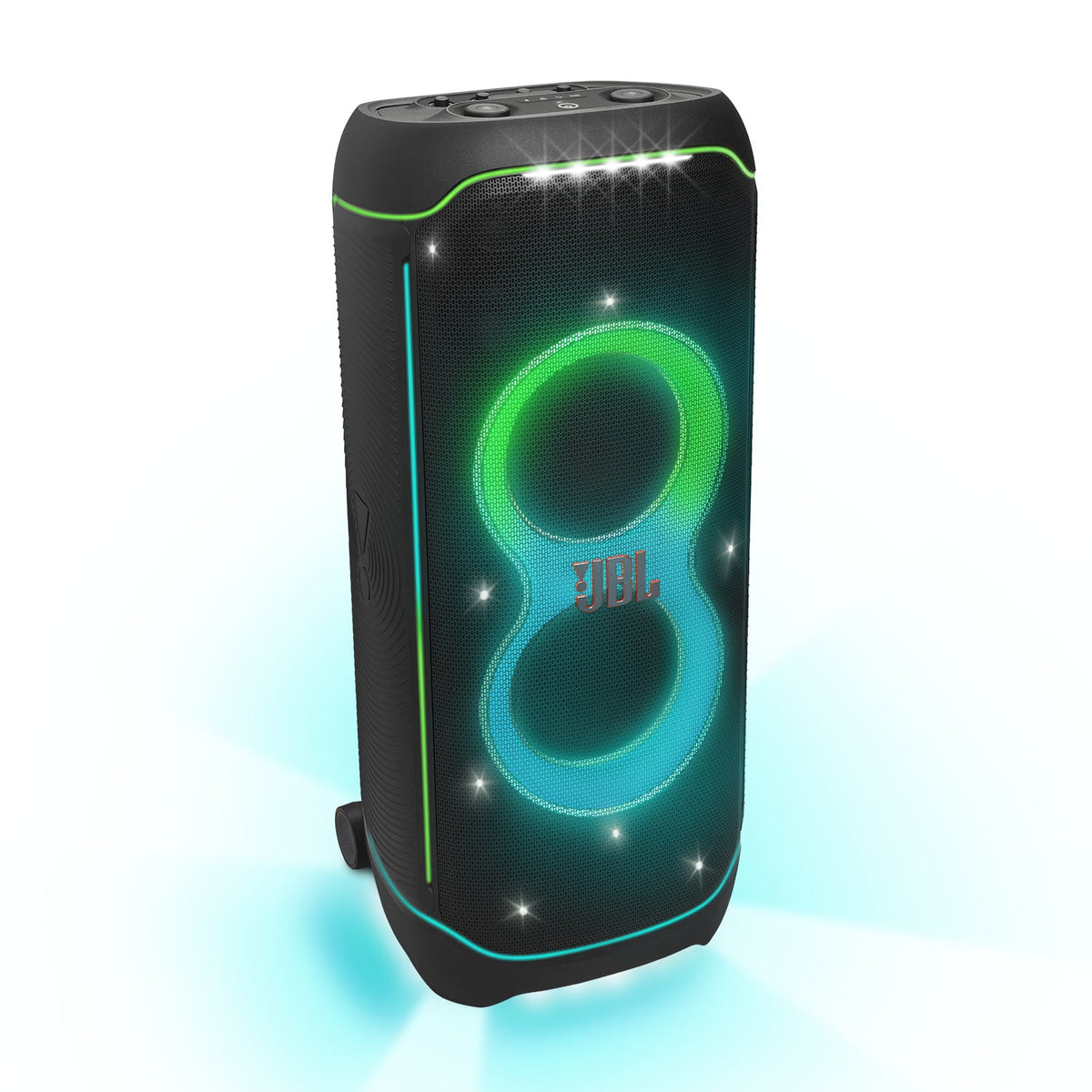 JBL PartyBox Ultimate - Massive party speaker with powerful sound, multi-dimensional lightshow, and splashproof design. - Black