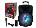 Mr. Dj DJ15BTA 15" 3000W Max Power Speaker with Built-In Bluetooth & Battery LCD/MP3/USB/MICRO SD