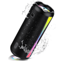 Portable Bluetooth Speaker, Bluetooth 5.4 Wireless Speaker, IPX7 Waterproof, 30W Loud Deep Bass with 20H Palytime, 7 Color RGB Lights, TWS Pairing for Home/Party/Outdoor, Gift