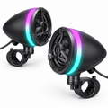 Portable Speakers, 3-inch Full Range Sound System with 50W RMS, IP66 Waterproof, Sync for Group Rides