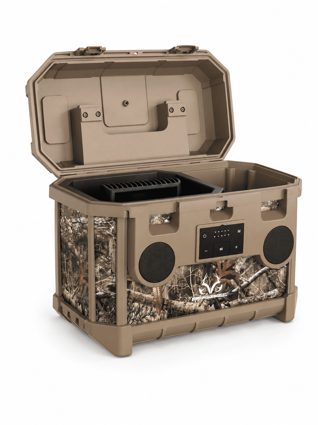Realtree Toolbox Wireless Bluetooth Portable Speaker, Olive Brown
