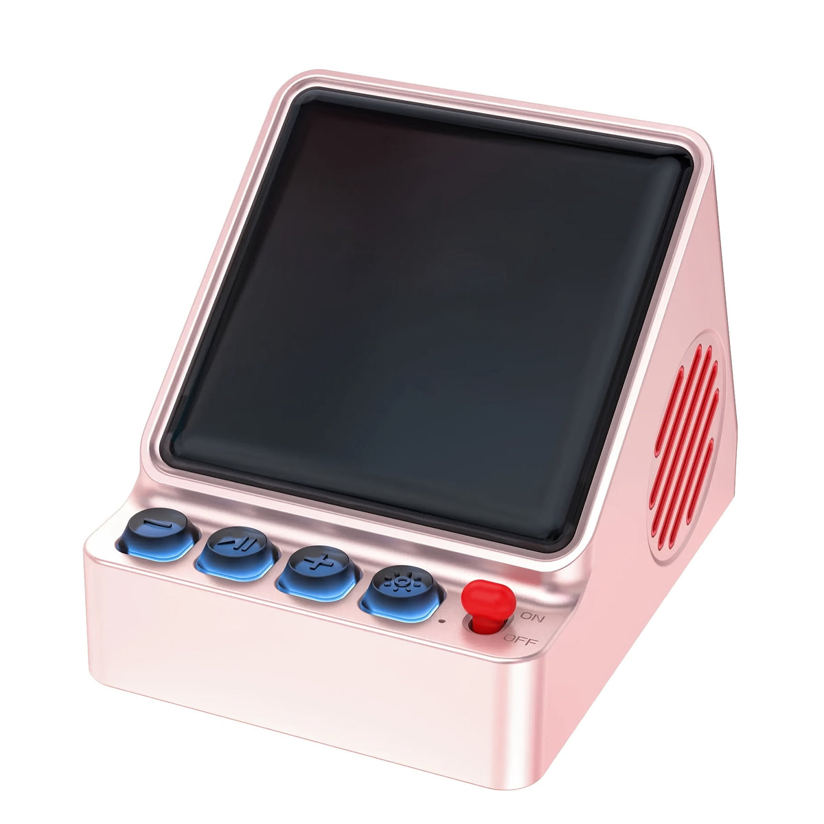 Retro Pixel Art Wireless Speaker with Programmable RGB LED Display, Portable Mini Audio Player & Smart Digital Clock, Aesthetic Desk Setup Accessories, Gaming Room Decor, Cool Tech Gadgets Gift