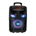 Seneo 8'' Bluetooth Speaker Heavy Bass Portable Outdoor Bluetooth Speaker with Microphone, Black