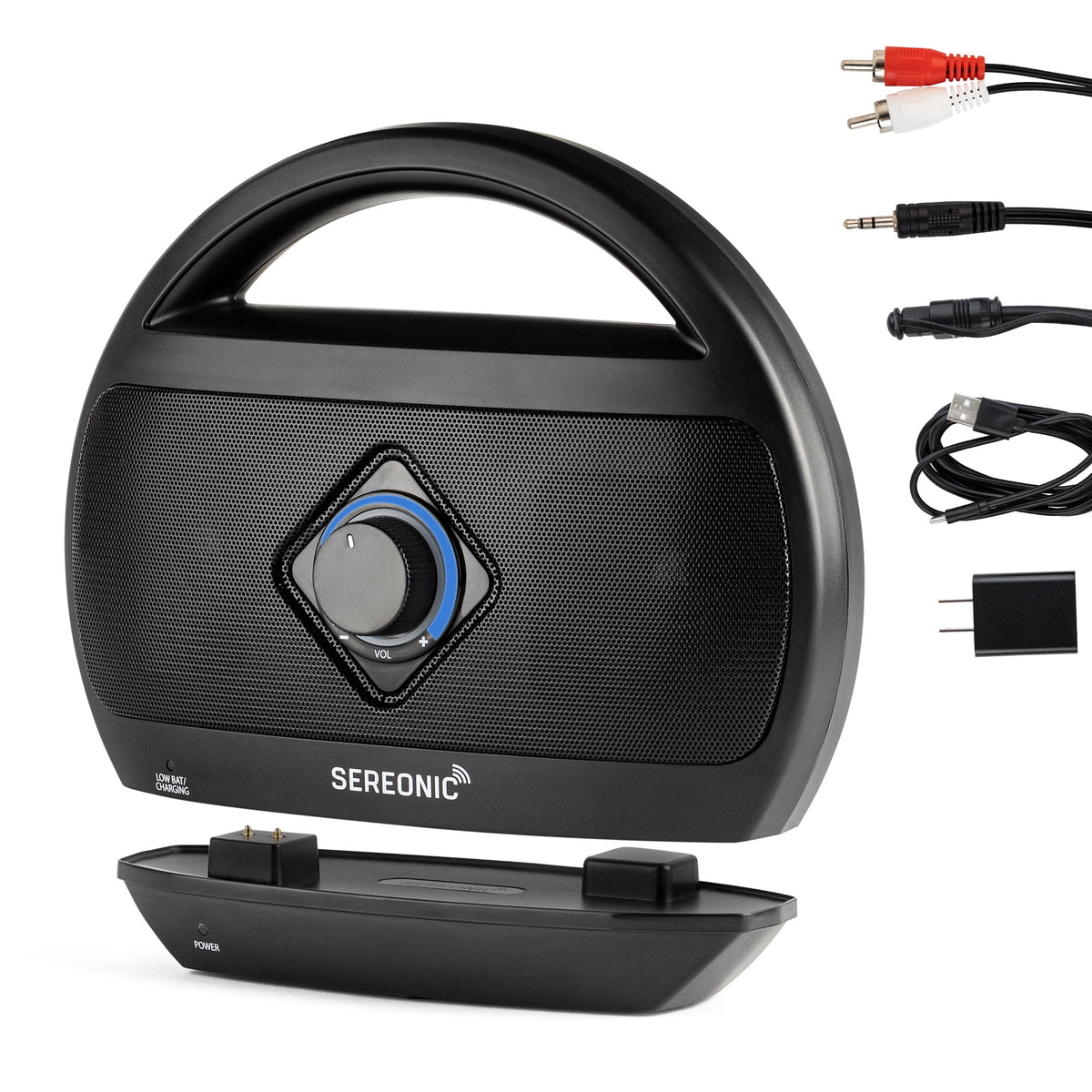 Serene Innovations Sereonic BT-300 Wireless TV Speaker, Black