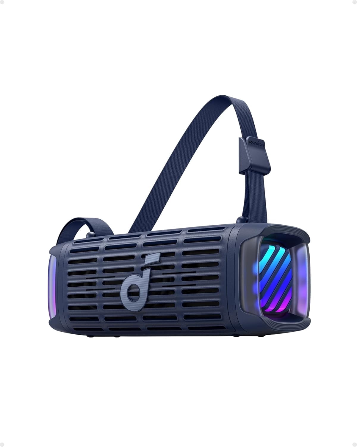 Soundcore Boom 3i by Anker, Rugged Outdoor Speaker, IP68 Waterproof, Floating Playback, Saltwater-Resistant, BassUp 2.0, 50W, Bluetooth 5.3, 16H Playtime, Tws, Kayak/Fishing/Camping