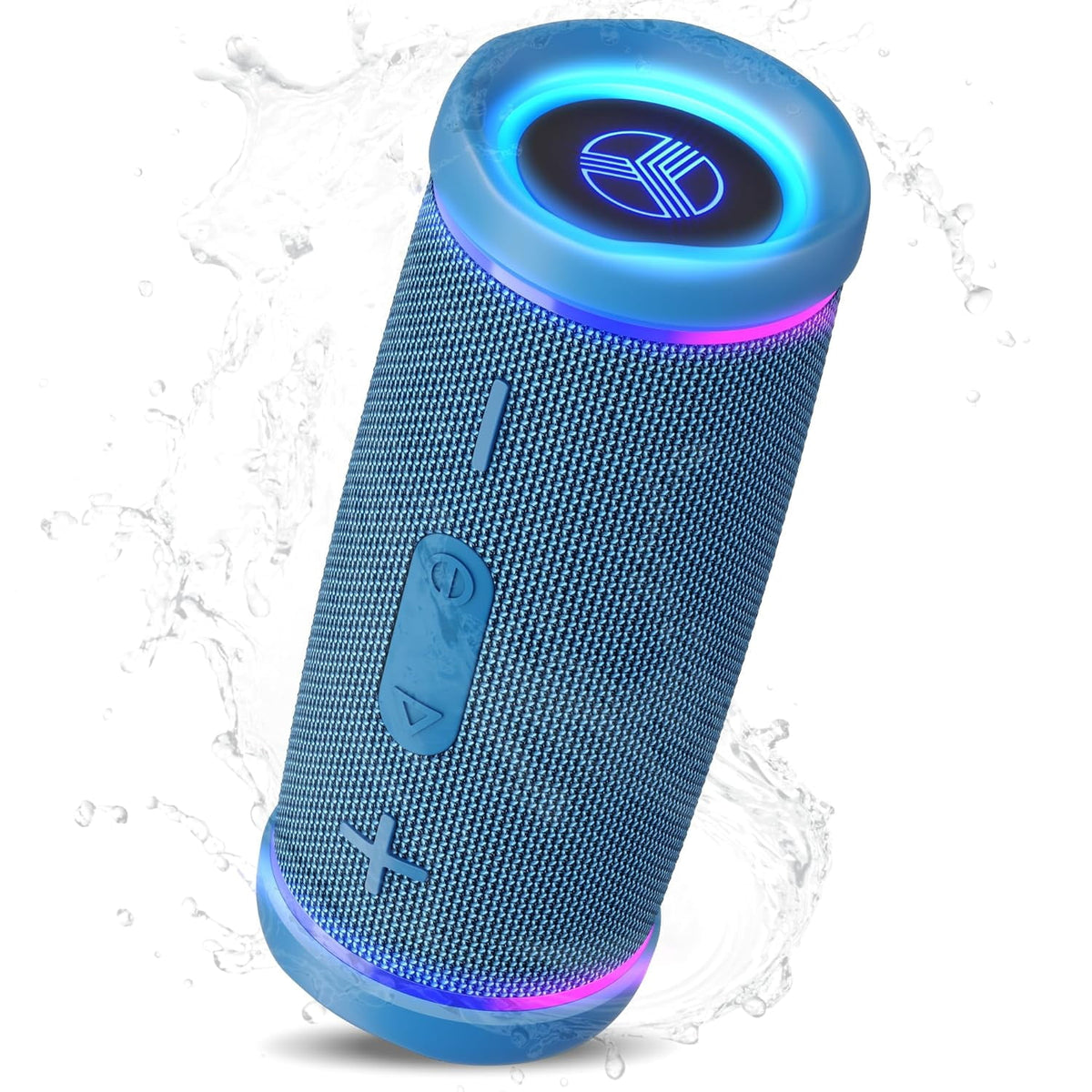 TREBLAB HD77 – Waterproof Bluetooth Speaker, 30W Loud 360° Sound, Deep Bass, IPX7, TWS Pairing, RGB Lights, 20H Battery, Portable Wireless Speaker for Outdoor, Beach, Camping, Party, Travel