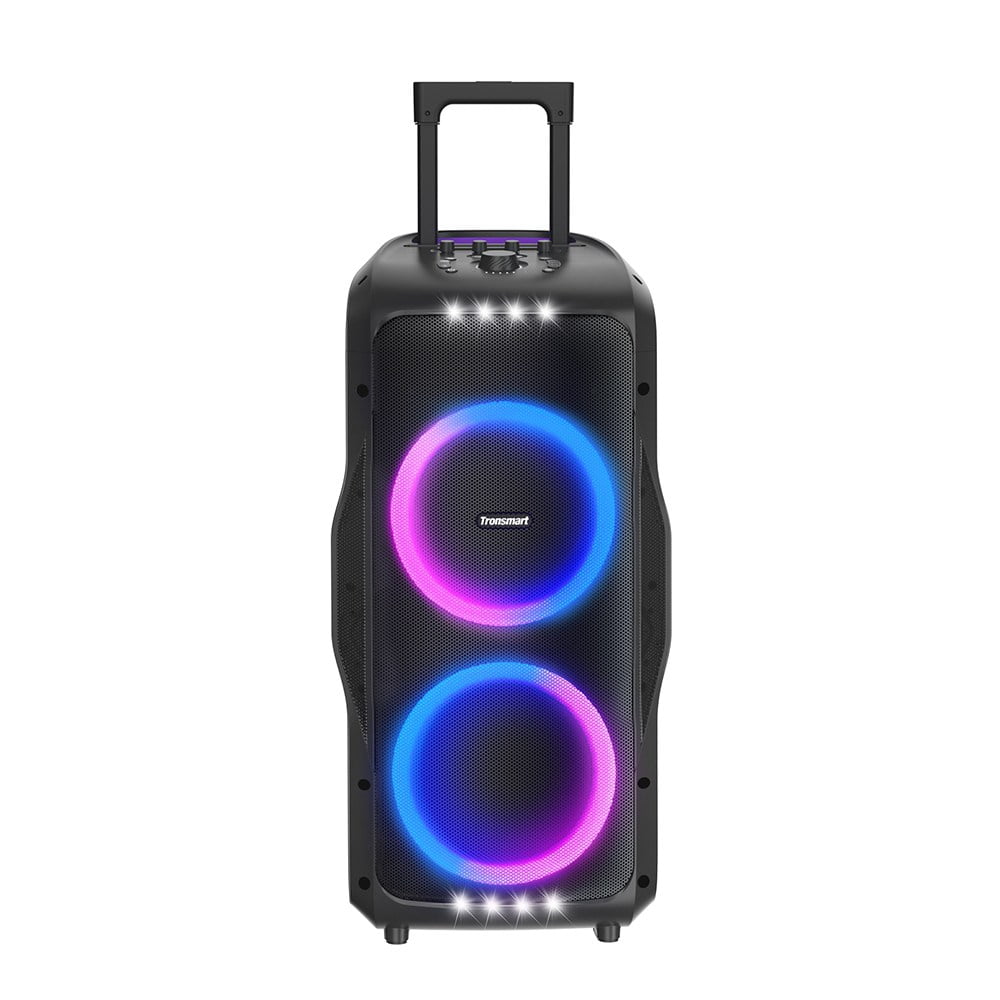 Tronsmar Portable Party Speaker, 270° Soundstage, 240W, 20H Battery, Karaoke Mic & Guitar Input, for Home, Party Tronsmart Halo 300 Black