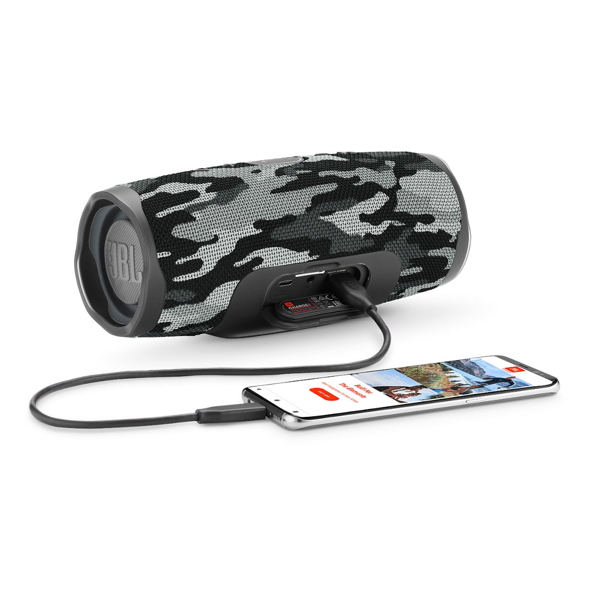 JBL Charge 4 Portable Waterproof Wireless Bluetooth Speaker - Black/Camo