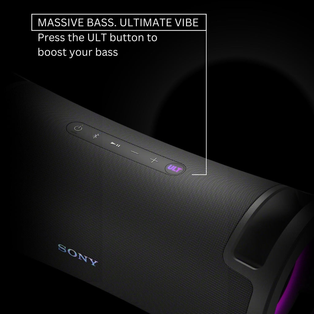 Sony ULT FIELD 7 SRSULT70 Wireless Portable X-Balanced Speaker with Bluetooth Fast Pair, Multipoint Connection, and Expressive Lighting (Stereo Pair, Black) Bundle (2 Items)